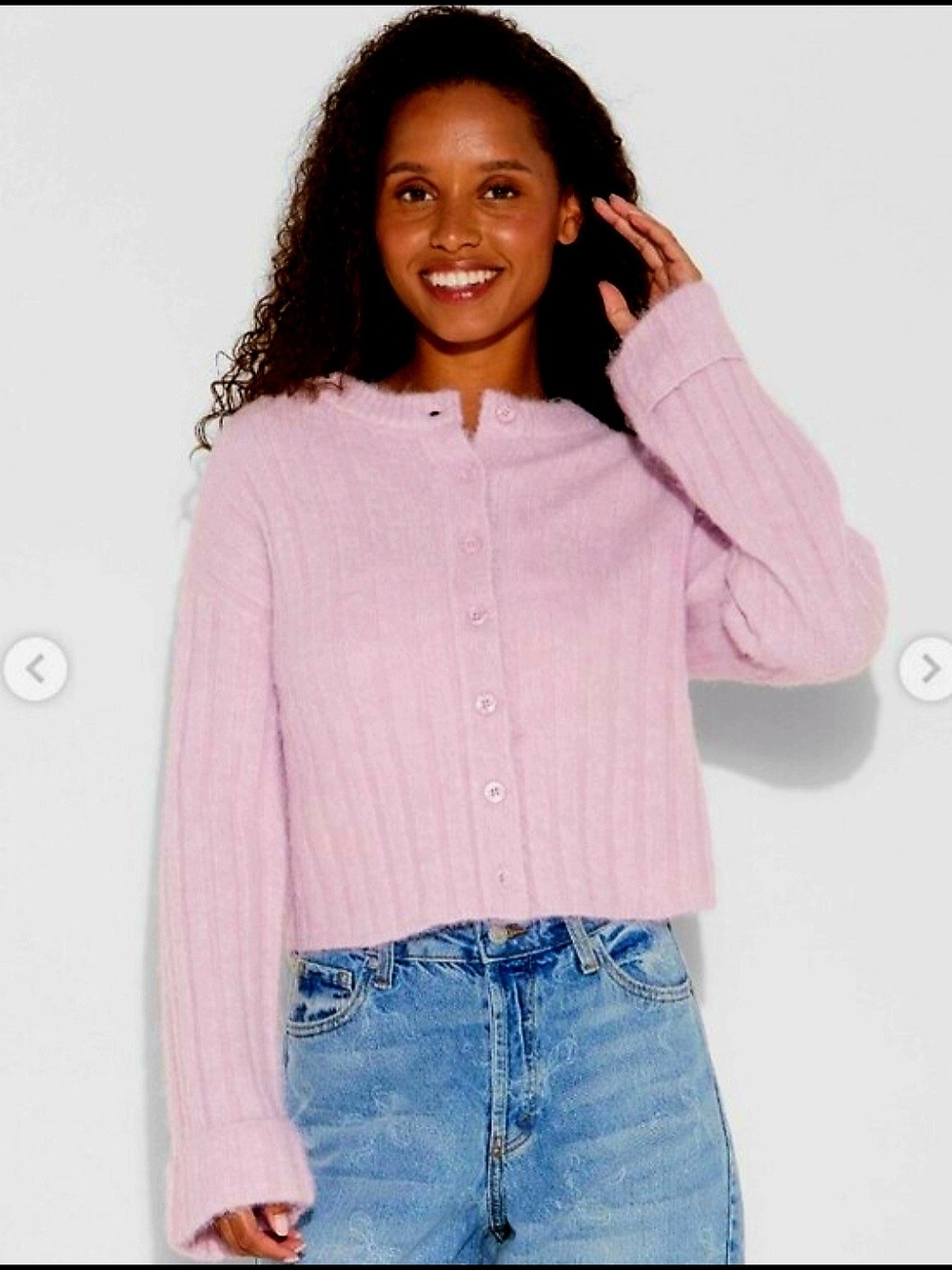 wild fable Soft Pastel Lavender Ribbed Crew Sweater Size Small Nwt